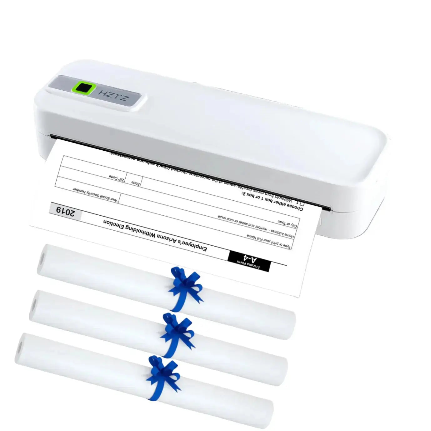 Imprimante Portable sans fil pour voyage, imprimante thermique sans encre, petite imprimante compacte, Support papier pliant/roulage/papier de tatouage My.Magzi