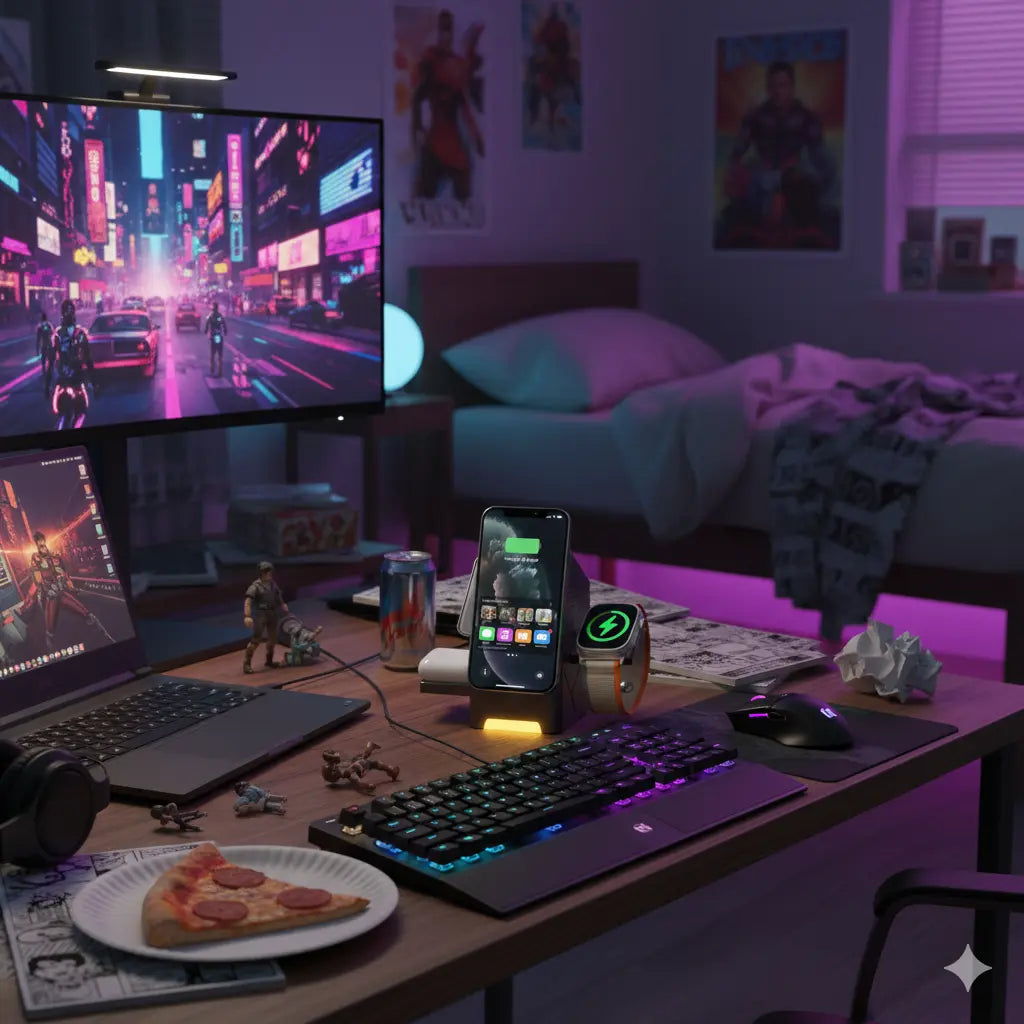 Station de recharge sans fil 3 en 1 My.Magzi