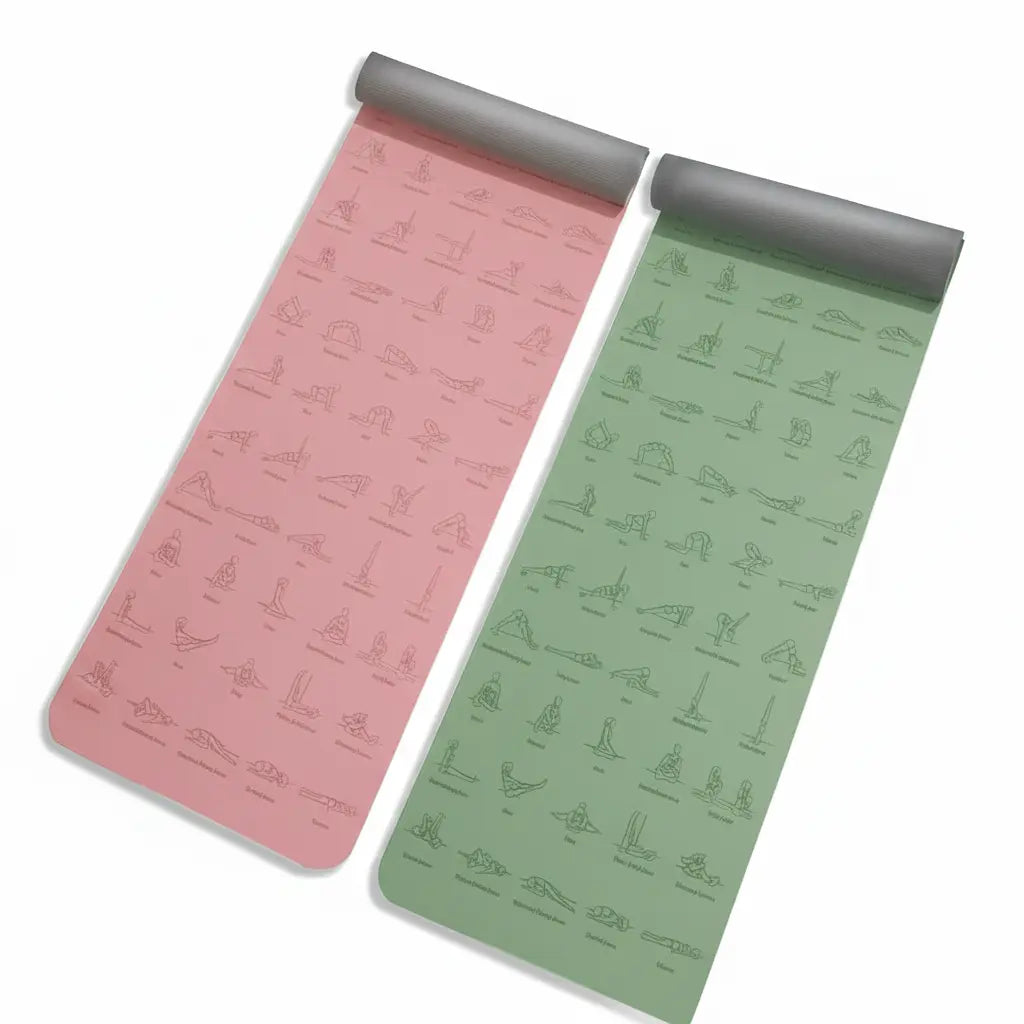 Tapis de Yoga TPE 183 cm * 57 cm tapis de sport antidérapant écologique pour l'exercice Yoga et Pilates tapis de gymnastique équipement de Fitness My.Magzi