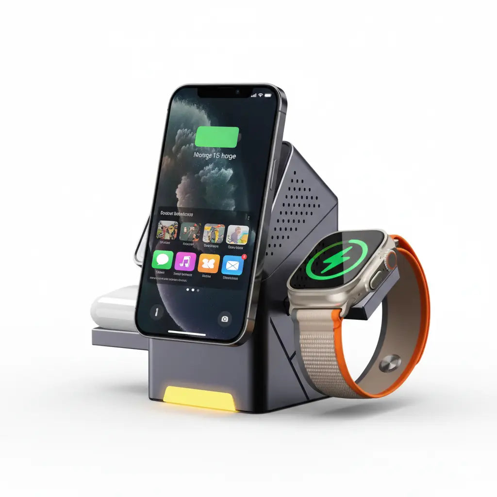 Station de recharge sans fil 3 en 1 My.Magzi