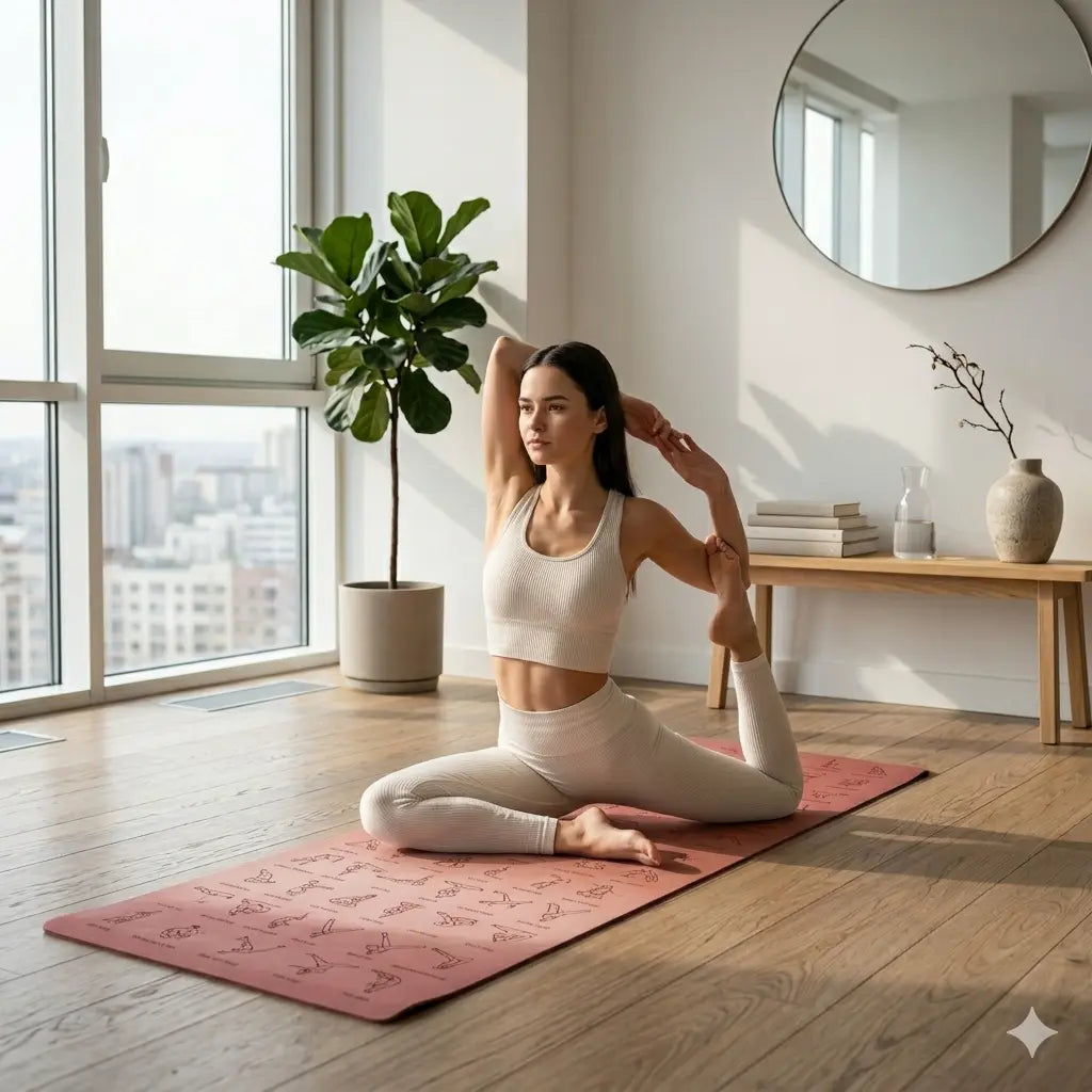 Tapis de Yoga TPE 183 cm * 57 cm tapis de sport antidérapant écologique pour l'exercice Yoga et Pilates tapis de gymnastique équipement de Fitness My.Magzi
