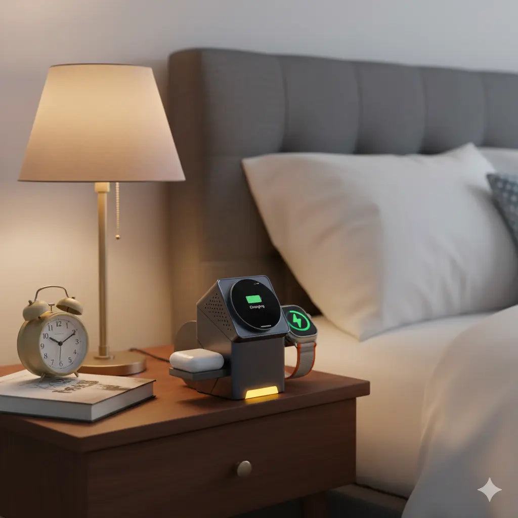 Station de recharge sans fil 3 en 1 My.Magzi