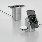 Chargeur sans fil magnétique Qi2 chargeur rapide 3 en 1 charge rapide intelligente 15W pour IPhone 12/13/14/15/16 pour Iwatch et AirPods My.Magzi