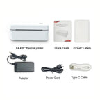 Marklife X4 imprimante d'étiquettes thermiques imprimante Portable pour 4x6 paquets d'expédition impression Bluetooth et reconnaissance automatique d'étiquettes My.Magzi