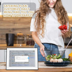 Cadre Photo numérique avec écran tactile de 10.1 pouces, organisateur intelligent, rotation automatique des horloges familiales, cadeau, fonction vocale avec application My.Magzi