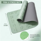 Tapis de Yoga TPE 183 cm * 57 cm tapis de sport antidérapant écologique pour l'exercice Yoga et Pilates tapis de gymnastique équipement de Fitness My.Magzi