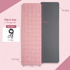 Tapis de Yoga TPE 183 cm * 57 cm tapis de sport antidérapant écologique pour l'exercice Yoga et Pilates tapis de gymnastique équipement de Fitness My.Magzi