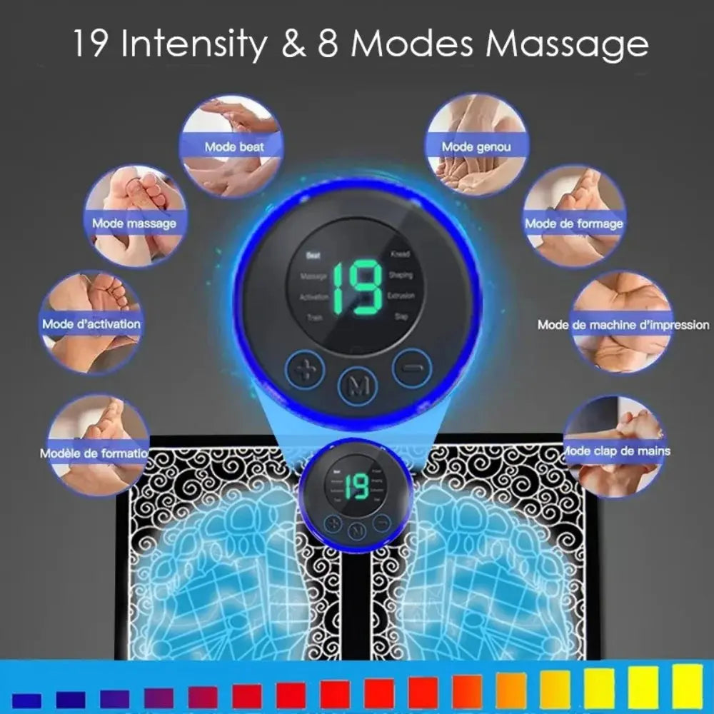 Coussin de Massage musculaire des pieds, chargement USB, semelle électrique, outil de Massage, coussin de Massage musculaire, entraîneur de relaxation pour Massage, Fitness, Sport My.Magzi