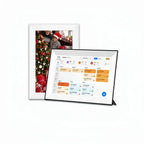 Cadre Photo numérique avec écran tactile de 10.1 pouces, organisateur intelligent, rotation automatique des horloges familiales, cadeau, fonction vocale avec application My.Magzi