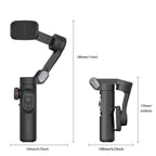 AOCHUAN stabilisateur de cardan portatif 3 axes pour Smartphone avec lumière de remplissage pour iPhone Android suivi du visage Vlog Smart XE My.Magzi
