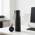 Bouteille d'eau intelligente autonettoyante UVC avec affichage de la température et rappel d'hydratation, stérilisation automatique, thermos pour le bureau, la salle de sport My.Magzi