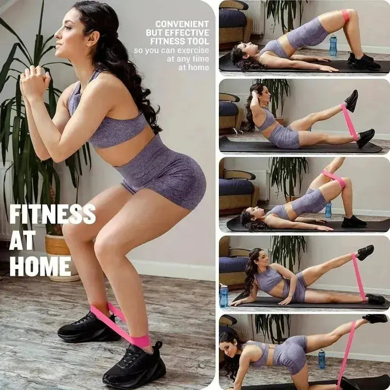 Bandes de résistance élastiques de fitness entraînement à domicile bandes de résistance de sport de yoga étirement Pilates Crossfit entraînement équipement de gymnastique My.Magzi