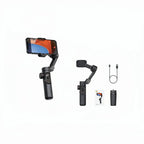 AOCHUAN stabilisateur de cardan portatif 3 axes pour Smartphone avec lumière de remplissage pour iPhone Android suivi du visage Vlog Smart XE My.Magzi