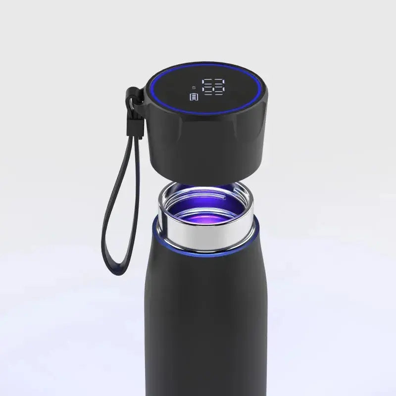 Bouteille d'eau intelligente autonettoyante UVC avec affichage de la température et rappel d'hydratation, stérilisation automatique, thermos pour le bureau, la salle de sport My.Magzi