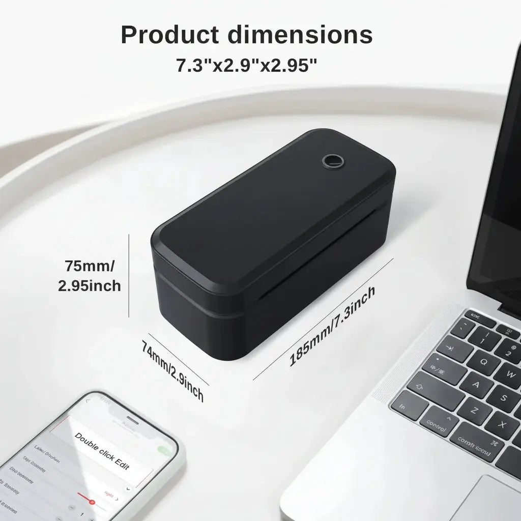 Marklife X4 imprimante d'étiquettes thermiques imprimante Portable pour 4x6 paquets d'expédition impression Bluetooth et reconnaissance automatique d'étiquettes My.Magzi