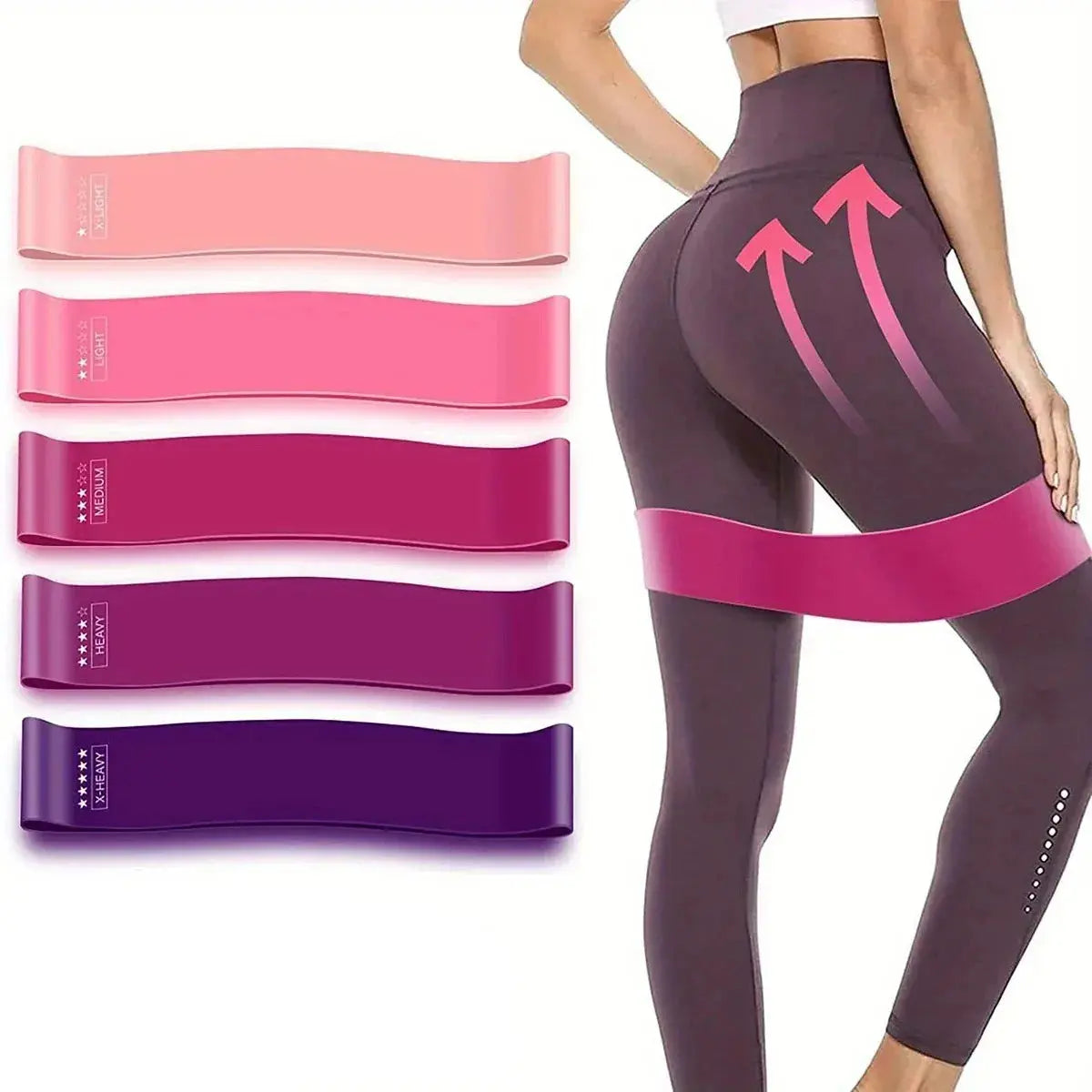Bandes de résistance élastiques de fitness entraînement à domicile bandes de résistance de sport de yoga étirement Pilates Crossfit entraînement équipement de gymnastique My.Magzi