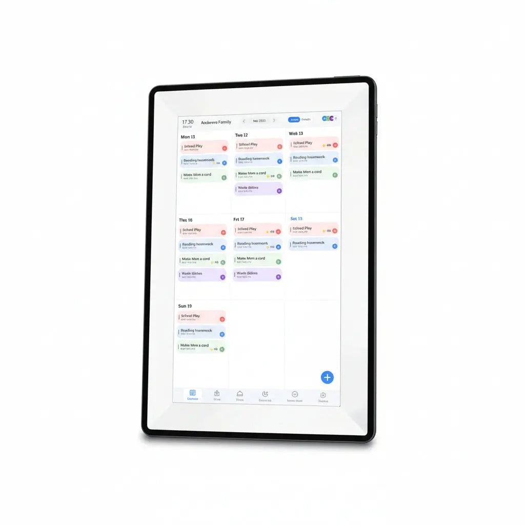 Cadre Photo numérique avec écran tactile de 10.1 pouces, organisateur intelligent, rotation automatique des horloges familiales, cadeau, fonction vocale avec application My.Magzi