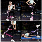 Bandes de résistance élastiques de fitness entraînement à domicile bandes de résistance de sport de yoga étirement Pilates Crossfit entraînement équipement de gymnastique My.Magzi