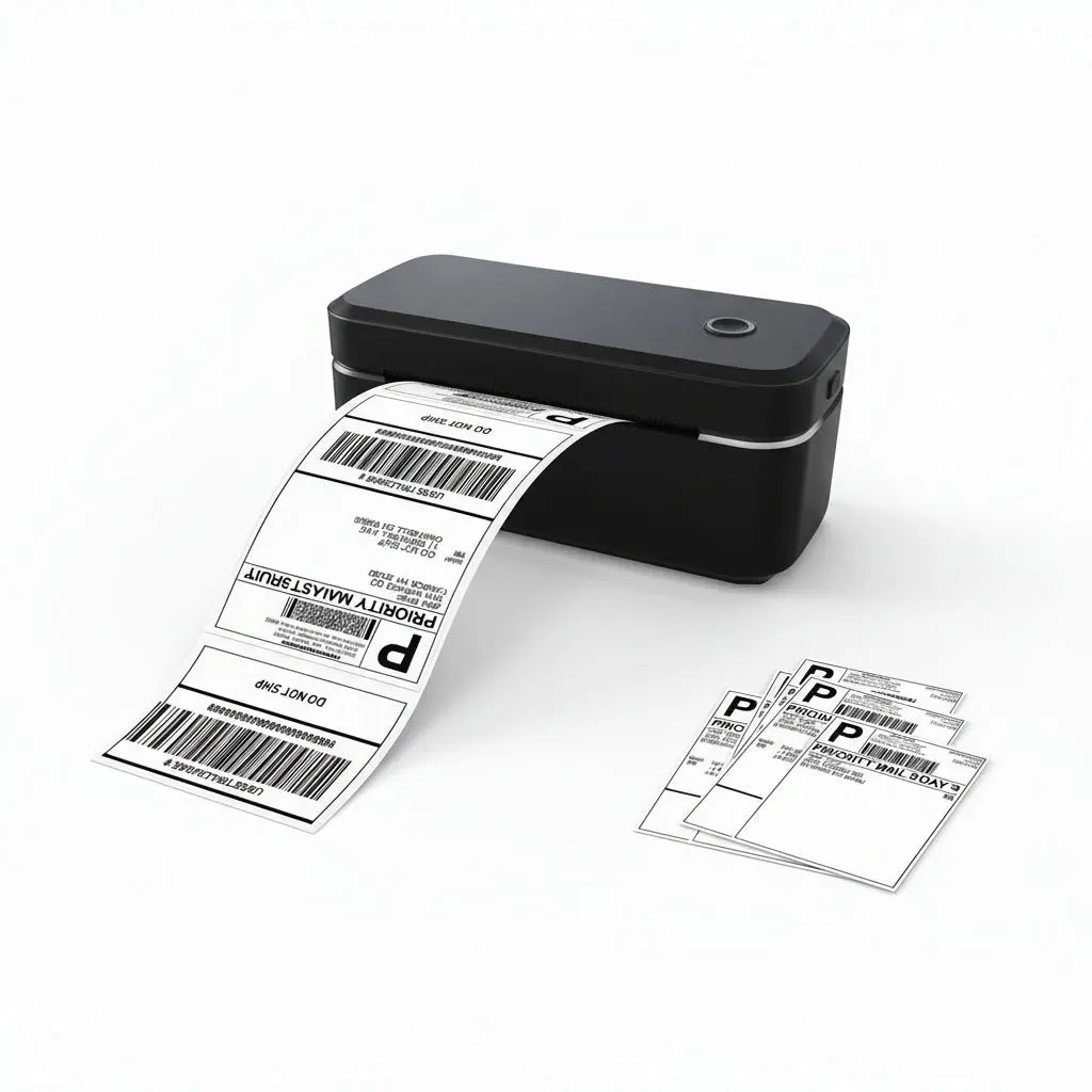 Marklife X4 imprimante d'étiquettes thermiques imprimante Portable pour 4x6 paquets d'expédition impression Bluetooth et reconnaissance automatique d'étiquettes My.Magzi
