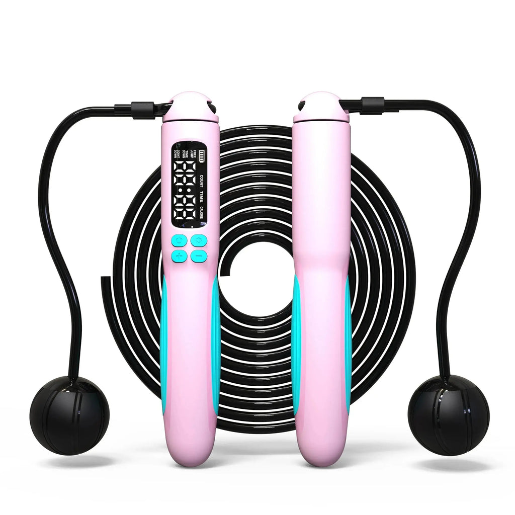 Corde à sauter intelligente 2 en 1, avec compteur numérique, écran HD, batterie Rechargeable pour le Fitness intérieur/extérieur My.Magzi