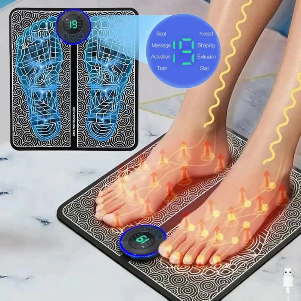 Coussin de Massage musculaire des pieds, chargement USB, semelle électrique, outil de Massage, coussin de Massage musculaire, entraîneur de relaxation pour Massage, Fitness, Sport My.Magzi