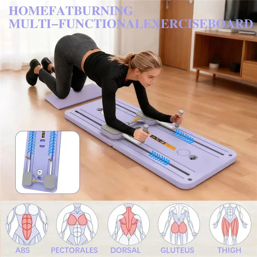 Planche de Pilates pliable, entraîneur de Fitness complet du corps avec rebond automatique, équipement d'exercice multifonctionnel pour planche abdominale My.Magzi