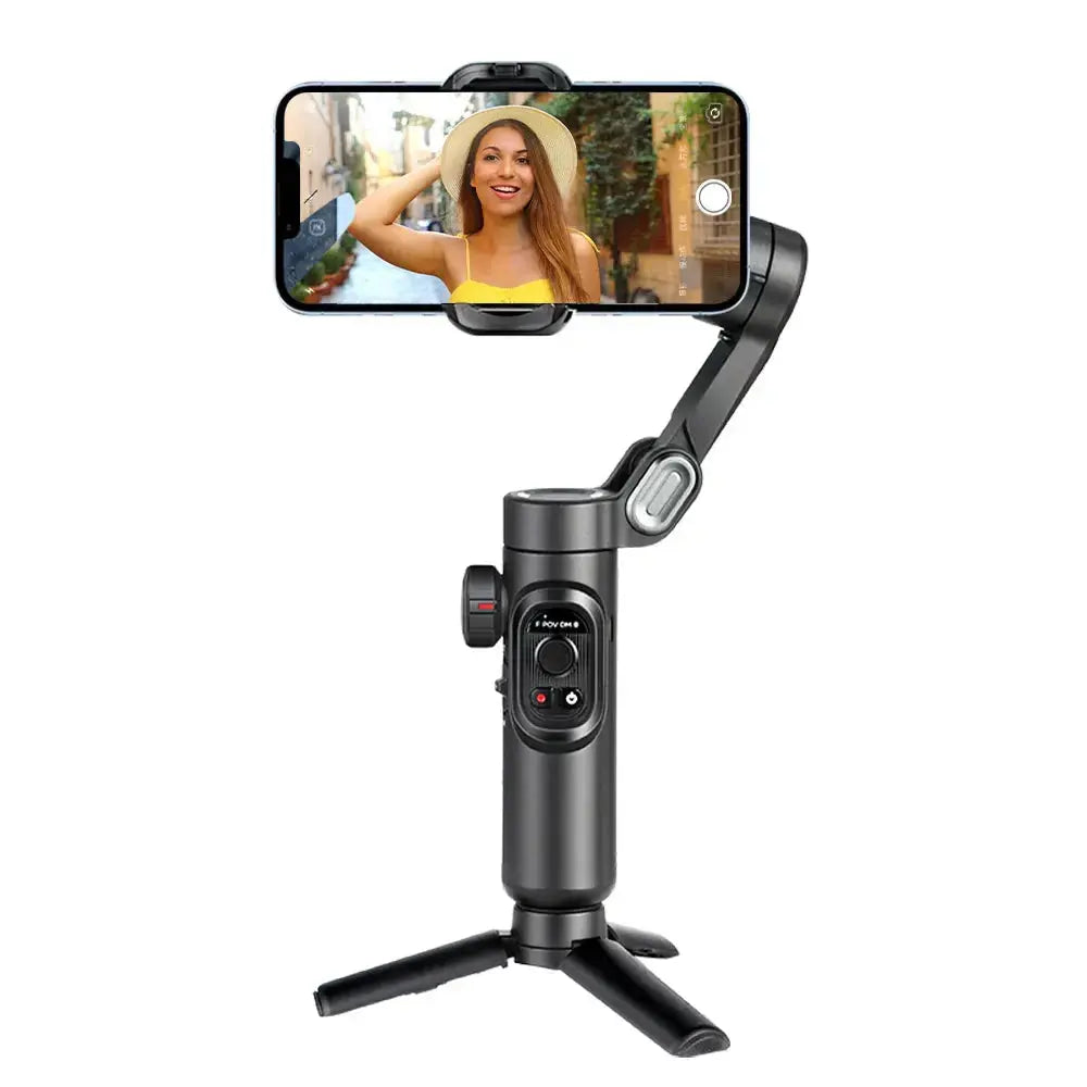 AOCHUAN stabilisateur de cardan portatif 3 axes pour Smartphone avec lumière de remplissage pour iPhone Android suivi du visage Vlog Smart XE My.Magzi