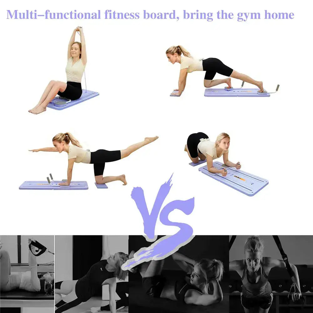 Planche de Pilates pliable, entraîneur de Fitness complet du corps avec rebond automatique, équipement d'exercice multifonctionnel pour planche abdominale My.Magzi