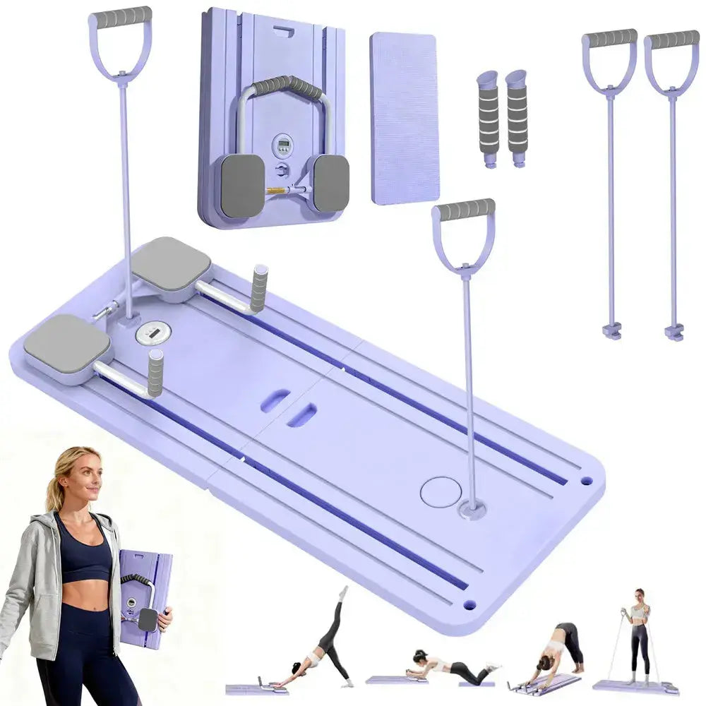 Planche de Pilates pliable, entraîneur de Fitness complet du corps avec rebond automatique, équipement d'exercice multifonctionnel pour planche abdominale My.Magzi