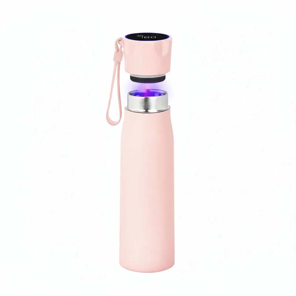 Bouteille d'eau intelligente autonettoyante UVC avec affichage de la température et rappel d'hydratation, stérilisation automatique, thermos pour le bureau, la salle de sport My.Magzi